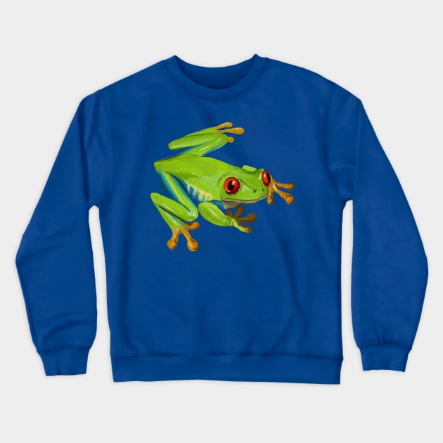 Red Eyed Tree Frog Crewneck Sweatshirt by Khalico